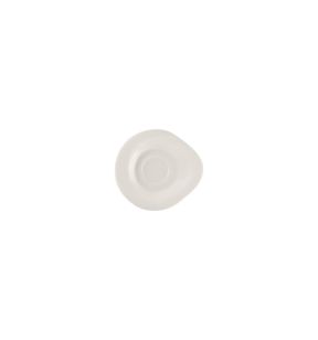 Sous tasse à café/thé rond blanc porcelaine bone china 15,5 cm Pose Rak
