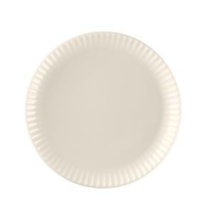 Assiette coupe plate rond blanc porcelaine bone china Ø 14,8 cm Spectra Rak