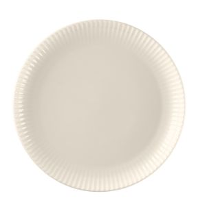Assiette coupe plate rond blanc porcelaine bone china Ø 20,8 cm Spectra Rak