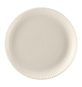 Assiette coupe plate rond blanc porcelaine bone china Ø 28,6 cm Spectra Rak