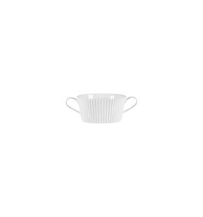 Tasse à bouillon avec 2 anses rond blanc porcelaine bone china 36,9 cl Ø 31,8 cm Spectra Rak