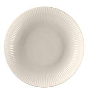 Assiette coupe creuse rond blanc porcelaine bone china Ø 26,6 cm Spectra Rak
