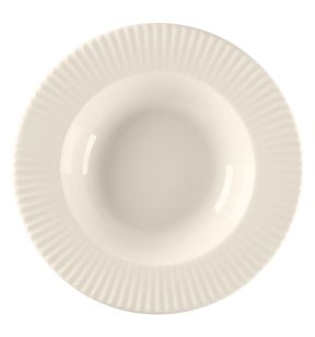 Assiette creuse rond blanc porcelaine bone china Ø 22,8 cm Spectra Rak