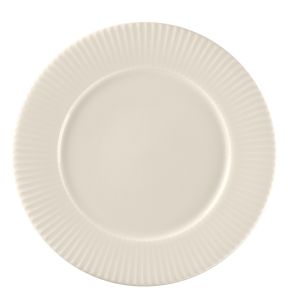 Assiette plate rond blanc porcelaine bone china Ø 21,9 cm Spectra Rak