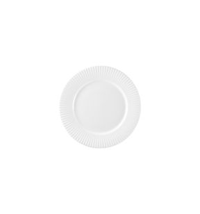 Vlakke plaat rond wit bone china Ø 25.1 Spectra Rak