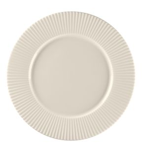 Assiette plate rond blanc porcelaine bone china Ø 31,5 cm Spectra Rak