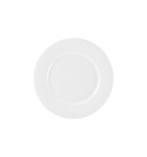 Vlakke plaat rond wit bone china Ø 32.5 Spectra Rak