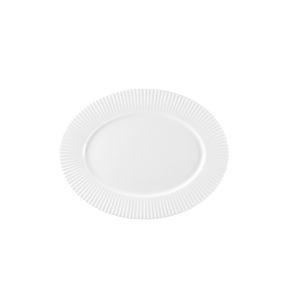 Plat ovale blanc porcelaine bone china 35,8 cm Spectra Rak