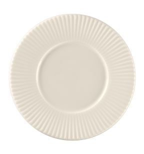 Sous tasse à bouillon rond blanc porcelaine bone china Ø 32 cm Spectra Rak