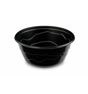 Saladier rond noir 150x150x72 mm 750 ml Alphaform (20 pièces)