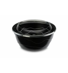 Couvercle rond noir Ø 185 mm 19 mm Alphaform (20 pièces)