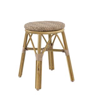 Tabouret de terrasse noisette Ø 36 cm 45 cm Brest Flexmob
