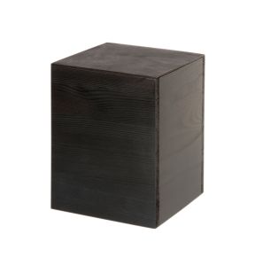 Rehausse cube bambou noir 17x17x20 cm Oxstal