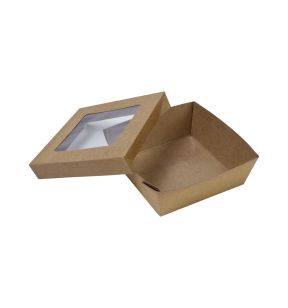 Barquette marron 14x14x5 mm 1000 ml (250 pièces)