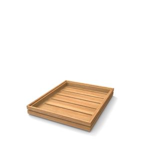 Caisse chêne 32,5x26,5x7,5 cm Flow Craster