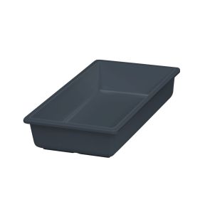 Bac mélamine gris 325x176x65 mm Vestah Platex