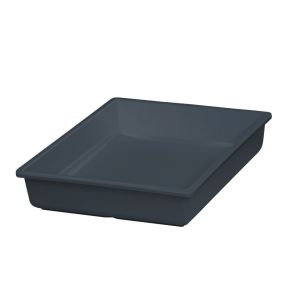 Bac mélamine gris 265x325x65 mm Vestah Platex