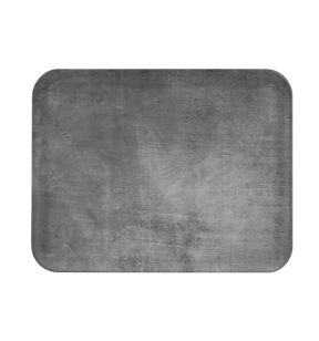 Plateau polyester gris béton 46x36 cm Profil 2 Platex
