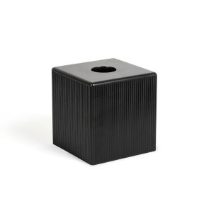Tissuebox vierkant zwart hars Casablanca Foh