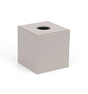 Tissuebox vierkant beige plastic London Foh