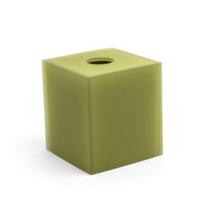 Tissuebox vierkant groen hars Nassau Foh