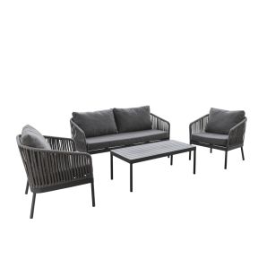 Set sofa de terrasse gris anthracite Cadix Flexmob