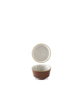 Pot à sauce rond brun porcelaine vitrifiée Ø 8 cm Kochi Churchill