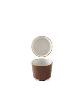 Pot a frites rond brun porcelaine vitrifiée Ø 9,5 cm Kochi Churchill