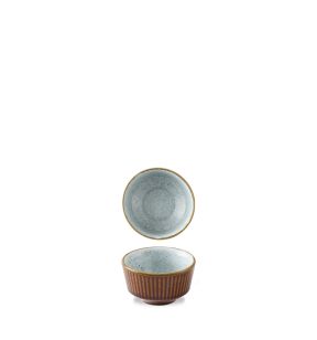 Pot à sauce rond brun porcelaine vitrifiée Ø 8 cm Kochi Churchill