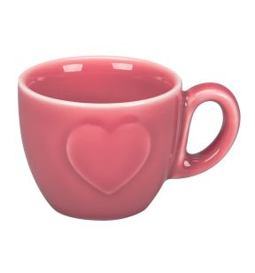 Espressokopje roze porselein 9 cl Ø 6.7  Cliché Rak