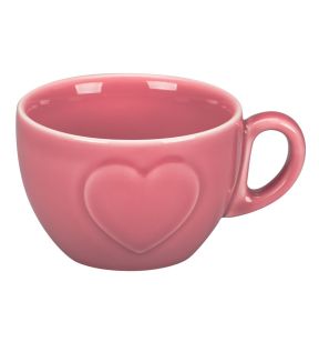 Koffie/thee mok roze porselein 23 cl Ø 9.4  Cliché Rak
