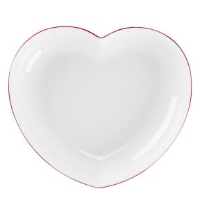 Assiette creuse blanc porcelaine 28,2x25 cm  Cliché Rak