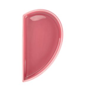 Assiette plate partie droite rose porcelaine 10x18 cm  Cliché Rak
