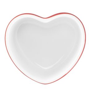 Suikerpot zonder deksel rood porselein 13 cl 8.1  Cliché Rak