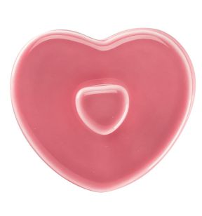 Deksel voor suikerpot roze porselein 8  Cliché Rak