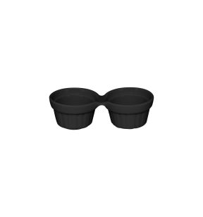 Ramequin rond noir porcelaine vitrifiée 13x6 cm Chefs Fusion Rak