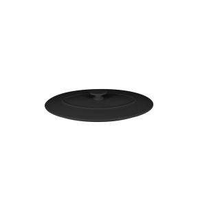 Couvercle avec poignée ovale noir porcelaine vitrifiée 26x18 cm Chefs Fusion Rak