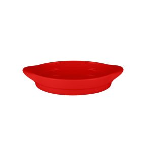 Schotel ovaal rood verglaasd x18 Chefs Fusion Rak