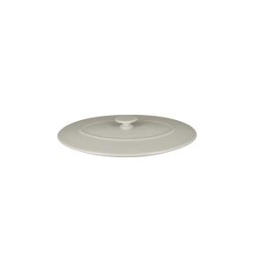 Couvercle avec poignée ovale blanc porcelaine vitrifiée 26x18 cm Chefs Fusion Rak