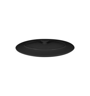 Couvercle avec poignée ovale noir porcelaine vitrifiée 31x21 cm Chefs Fusion Rak