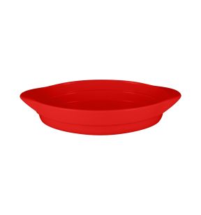 Schotel ovaal rood verglaasd x21 Chefs Fusion Rak