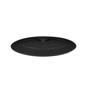 Couvercle avec poignée ovale noir porcelaine vitrifiée 37,2x25 cm Chefs Fusion Rak