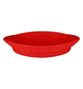 Schotel ovaal rood verglaasd x25 Chefs Fusion Rak