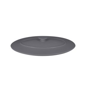 Couvercle avec poignée ovale gris porcelaine vitrifiée 37,2x25 cm Chefs Fusion Rak