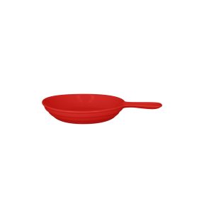 Poêlon rond rouge porcelaine vitrifiée Ø 12 cm Chefs Fusion Rak