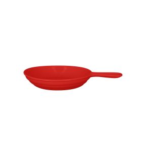 Poêlon rond rouge porcelaine vitrifiée Ø 16 cm Chefs Fusion Rak