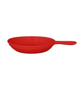 Poêlon rond rouge porcelaine vitrifiée Ø 24 cm Chefs Fusion Rak