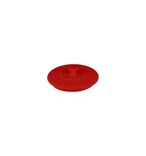 Deksel voor kookpotje rond rood verglaasd Ø 8.5 Chefs Fusion Rak