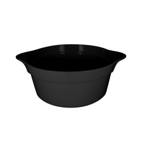 Cocotte rond noir porcelaine vitrifiée Ø 28,2 cm Chefs Fusion Rak
