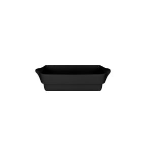 Terrine rectangulaire noir porcelaine vitrifiée 24x10 cm Chefs Fusion Rak